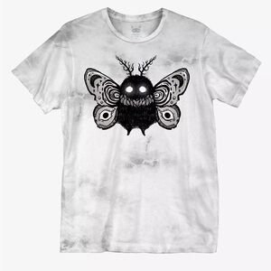 Moth Creature Tie-Dye Boyfriend Fit Girls T-Shirt